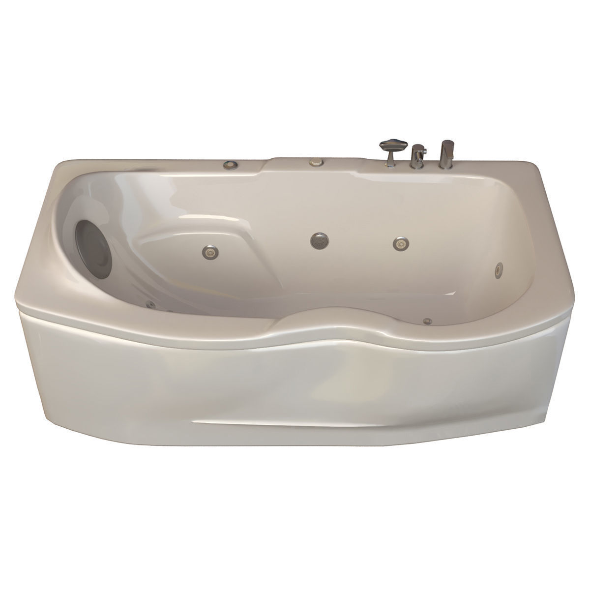12 model of bathtub Low-poly 3D model_5