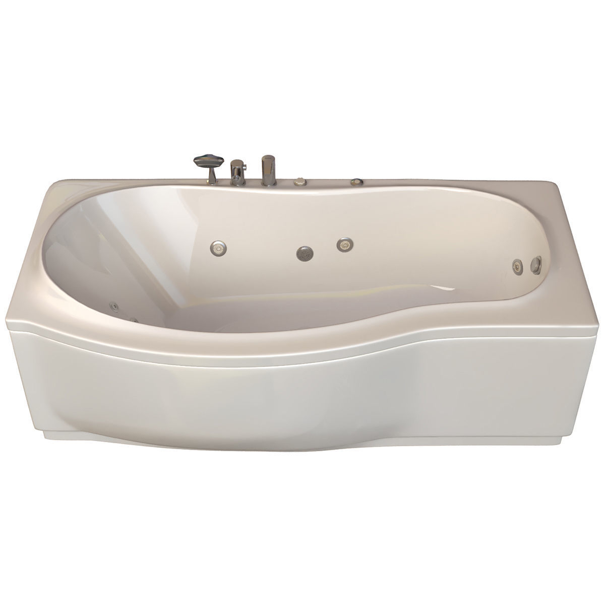 12 model of bathtub Low-poly 3D model_9