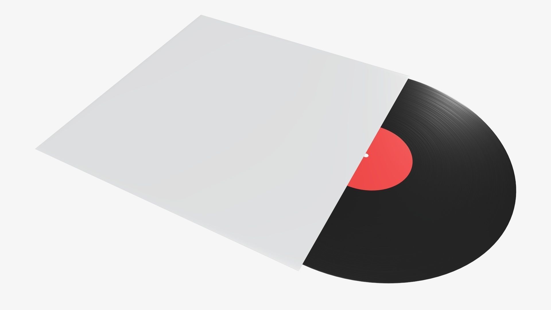 Vinyl record and cover mockup 03 3D model_3