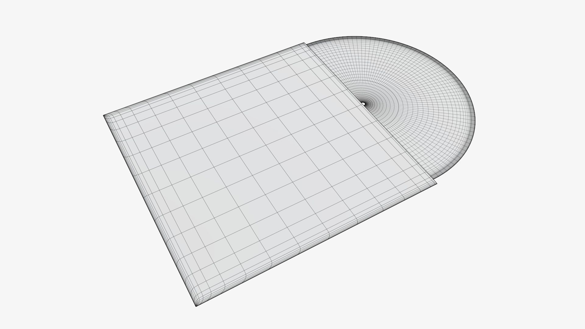 Vinyl record and cover mockup 03 3D model_5