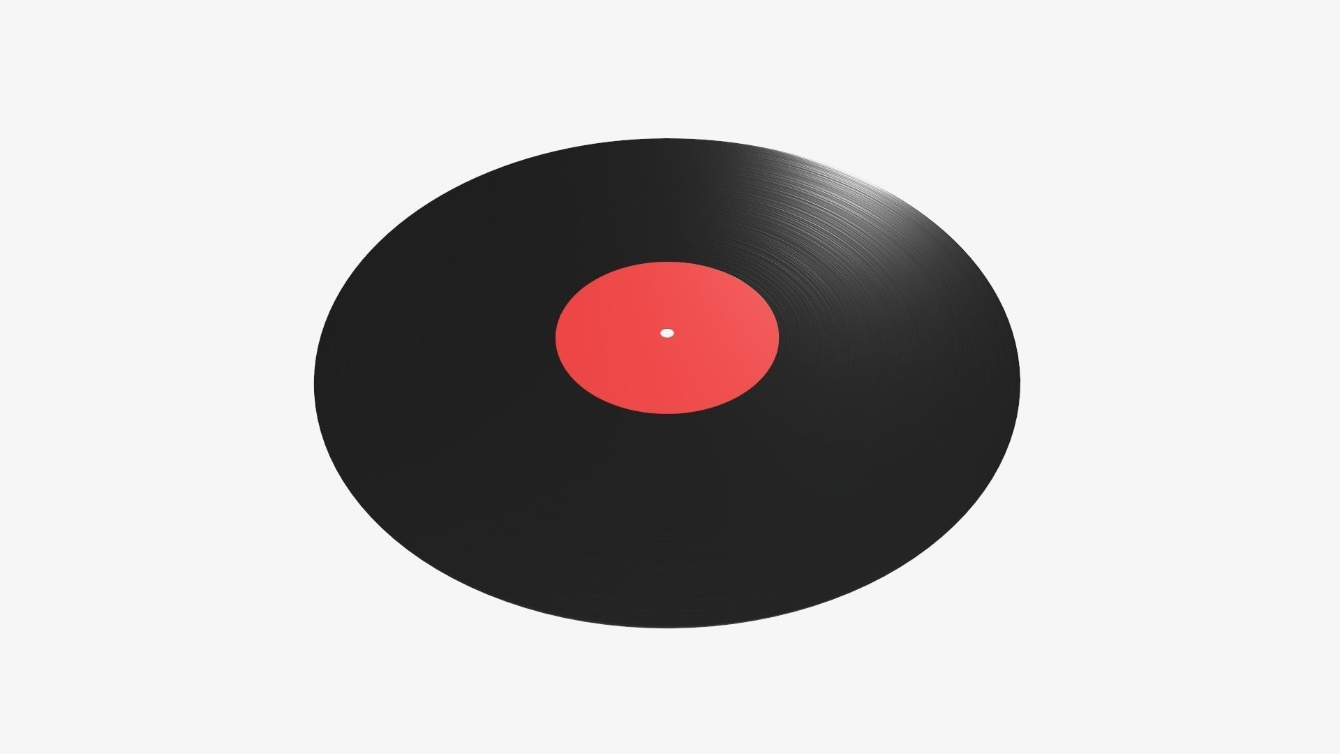 Vinyl record and cover mockup 03 3D model_4