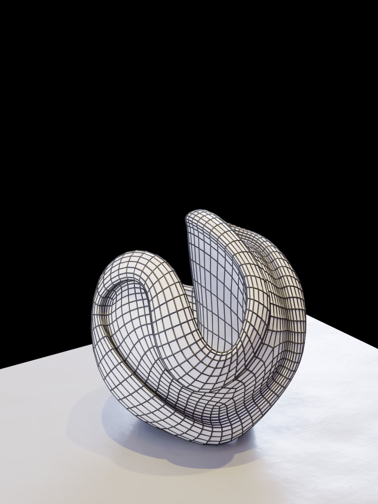 Vases marble sculpture Low-poly 3D model_8