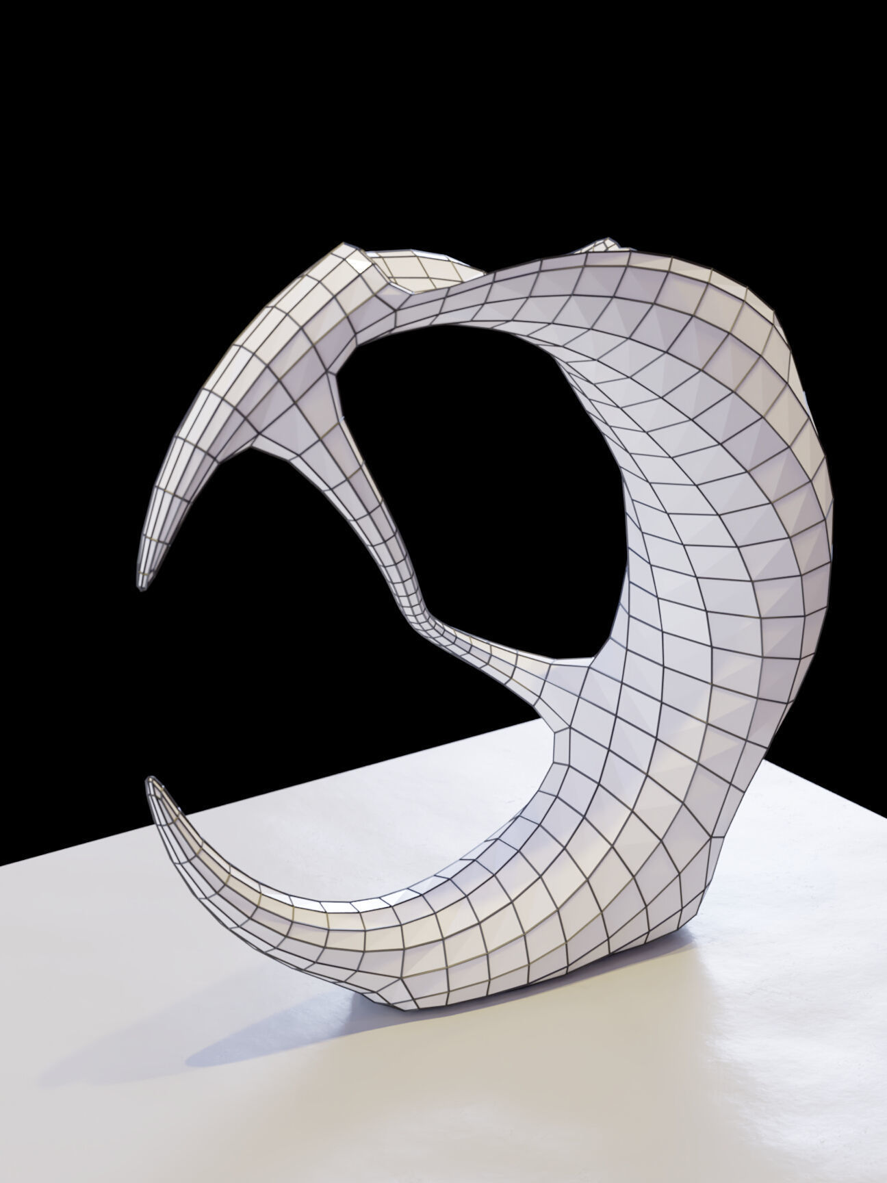 Vases marble sculpture Low-poly 3D model_15