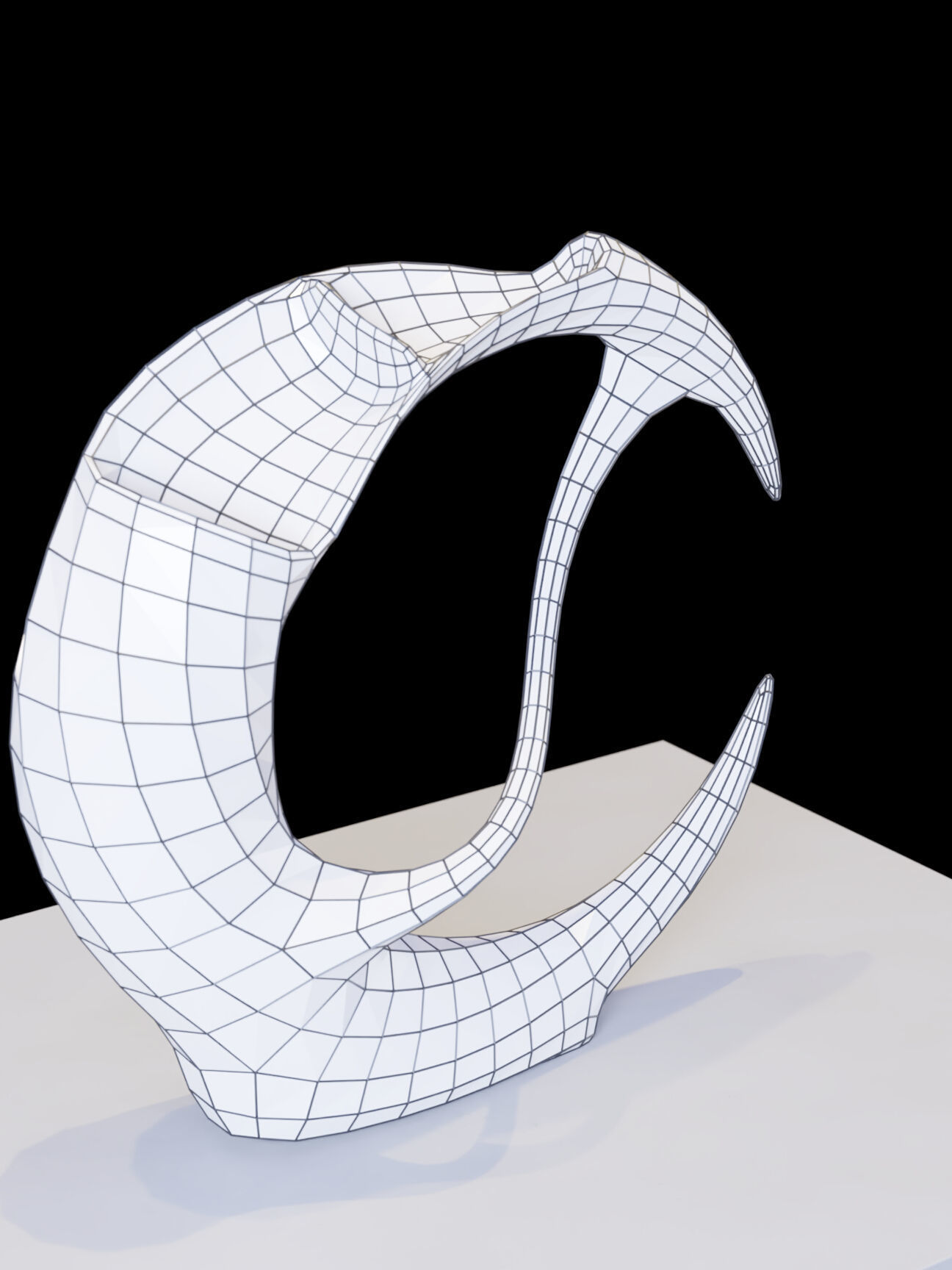 Vases marble sculpture Low-poly 3D model_16