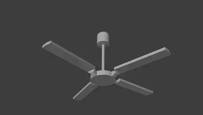 Simple fan low poly