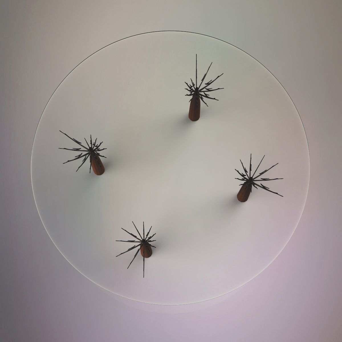 Glass table 3D model_3