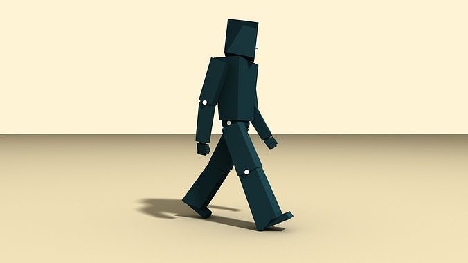 BASIC CHARACTERS Low-poly 3D model