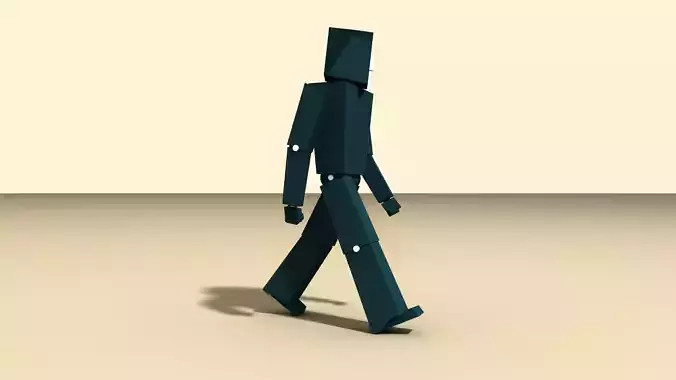 BASIC CHARACTERS Low-poly 3D model