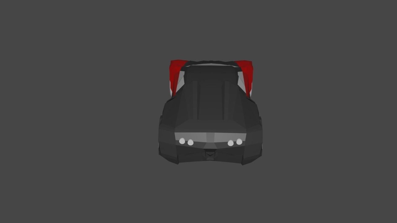 Bugatti Veyron Low-poly 3D model_2