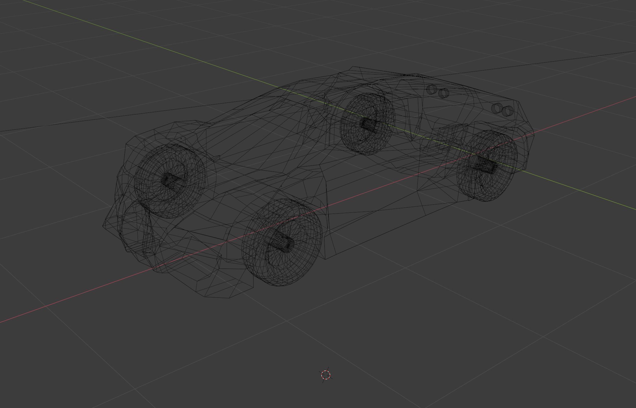 Bugatti Veyron Low-poly 3D model_5