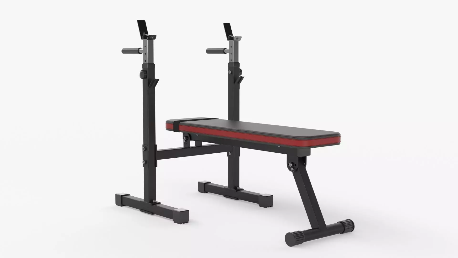 Adjustable weight bench station 3D model_0