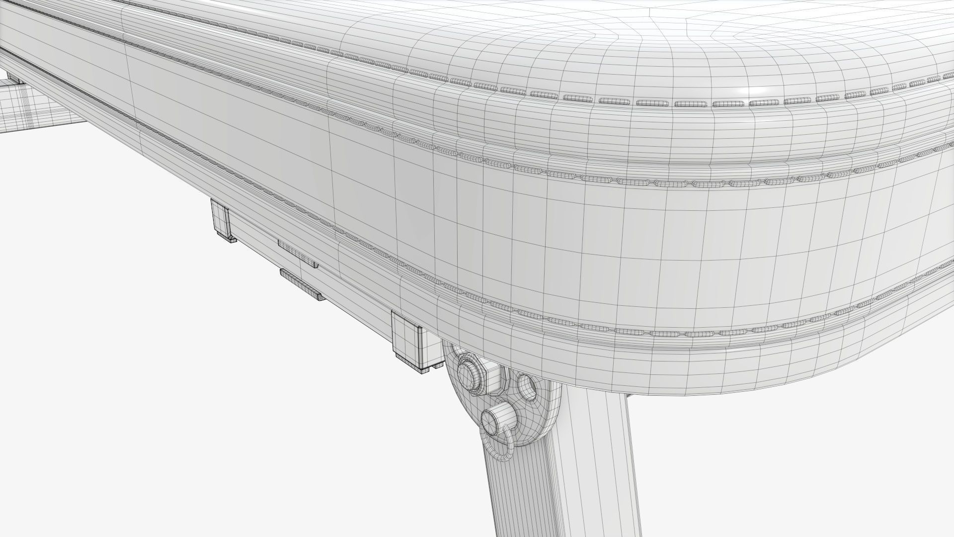 Adjustable weight bench station 3D model_9