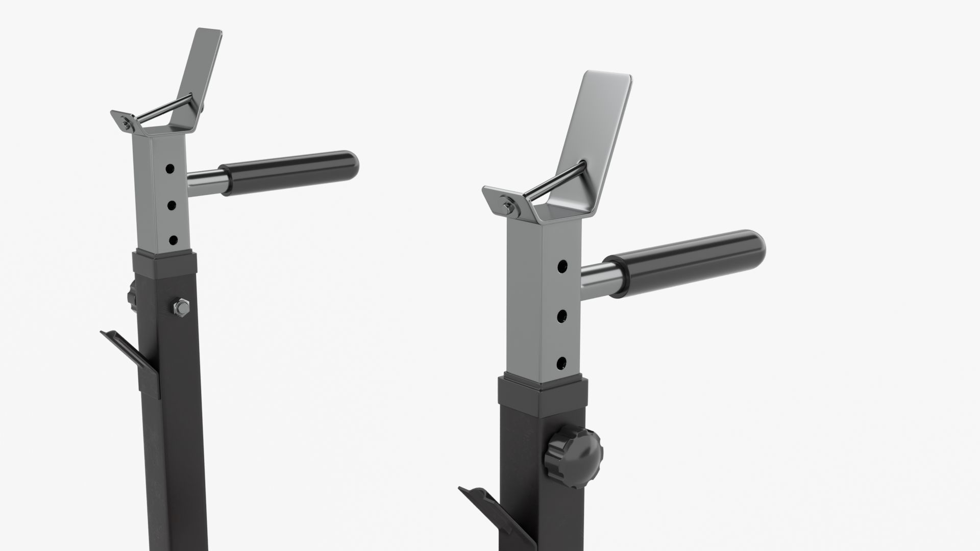 Adjustable weight bench station 3D model_4