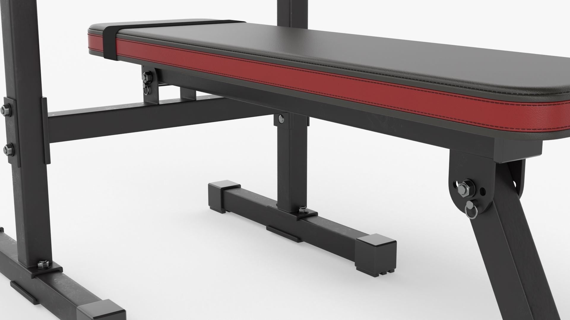 Adjustable weight bench station 3D model_3