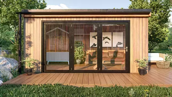LUMION and SKETCHUP - The Garden Room - 3m x 5m 3D model