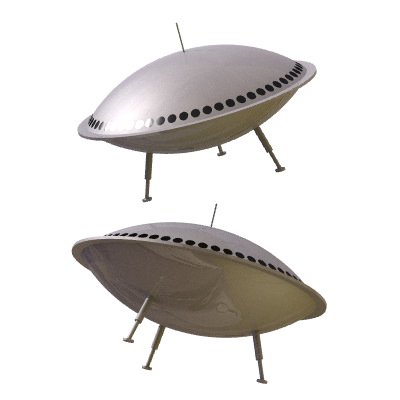30 Realistic Flying Saucers 3D model_19