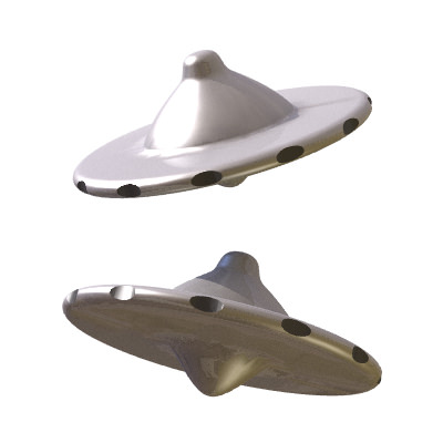 30 Realistic Flying Saucers 3D model_22