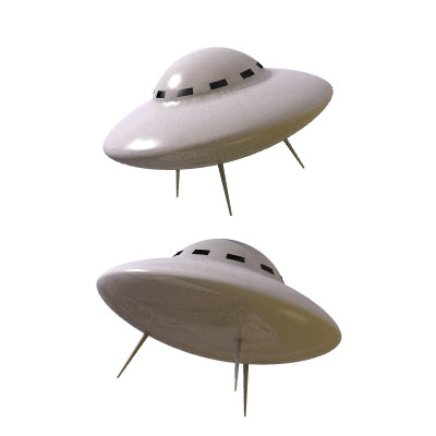 30 Realistic Flying Saucers 3D model_4