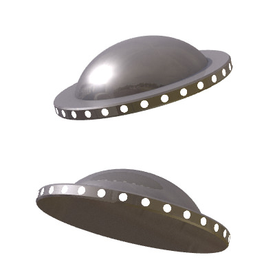 30 Realistic Flying Saucers 3D model_27