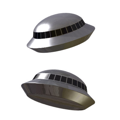 30 Realistic Flying Saucers 3D model_13