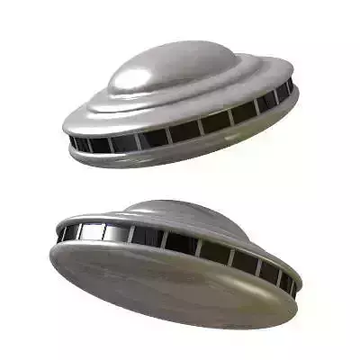 30 Realistic Flying Saucers 3D model