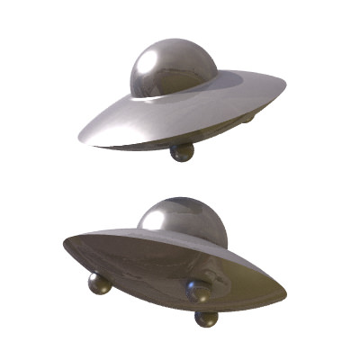 30 Realistic Flying Saucers 3D model_10