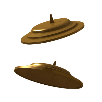30 Realistic Flying Saucers 3D model_29