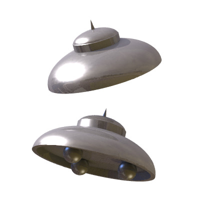 30 Realistic Flying Saucers 3D model_8