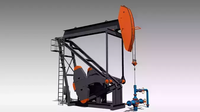 Mark II Pumpjack 3D model