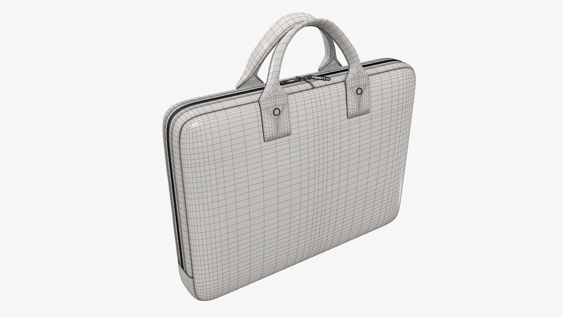Leather laptop bag briefcase handbag 01 3D model_9