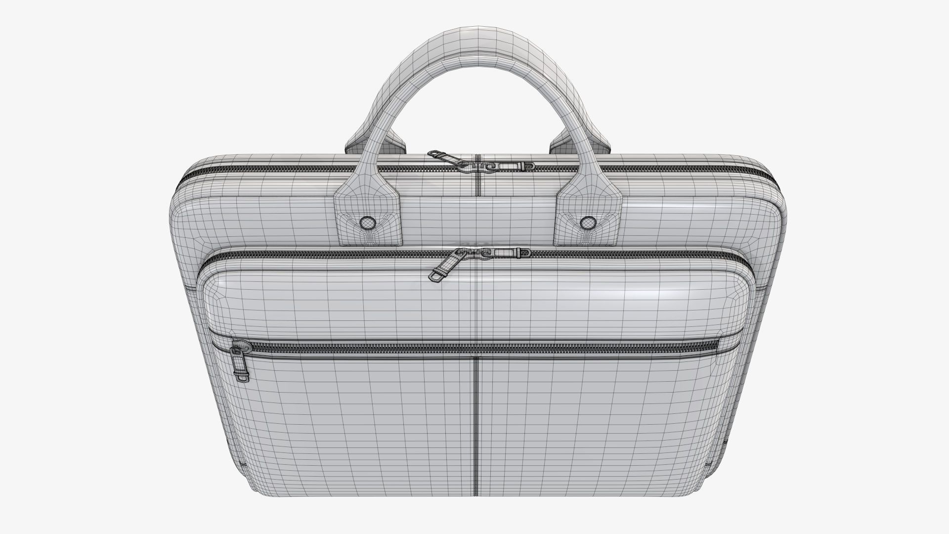 Leather laptop bag briefcase handbag 01 3D model_7