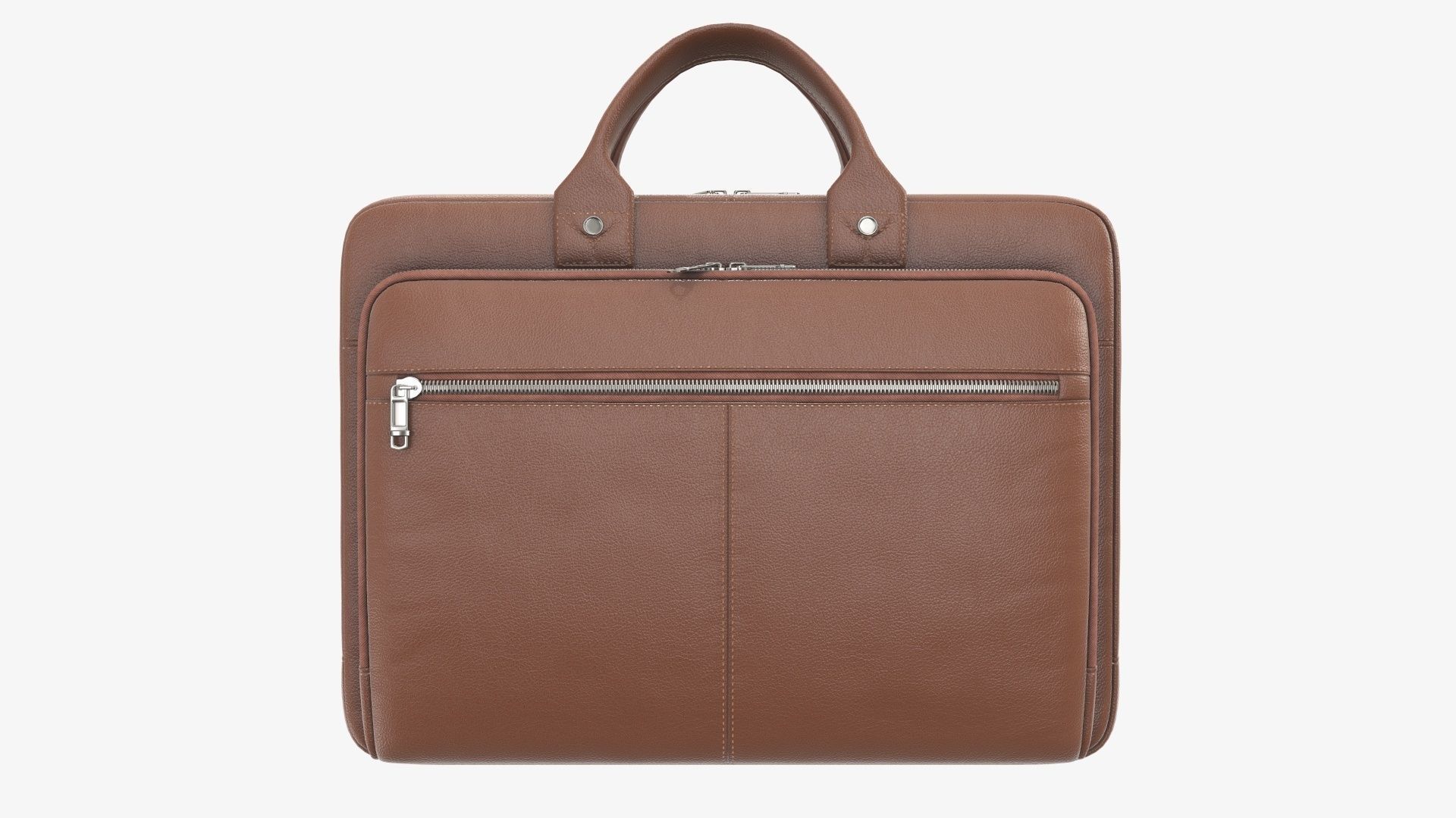 Leather laptop bag briefcase handbag 01 3D model_2