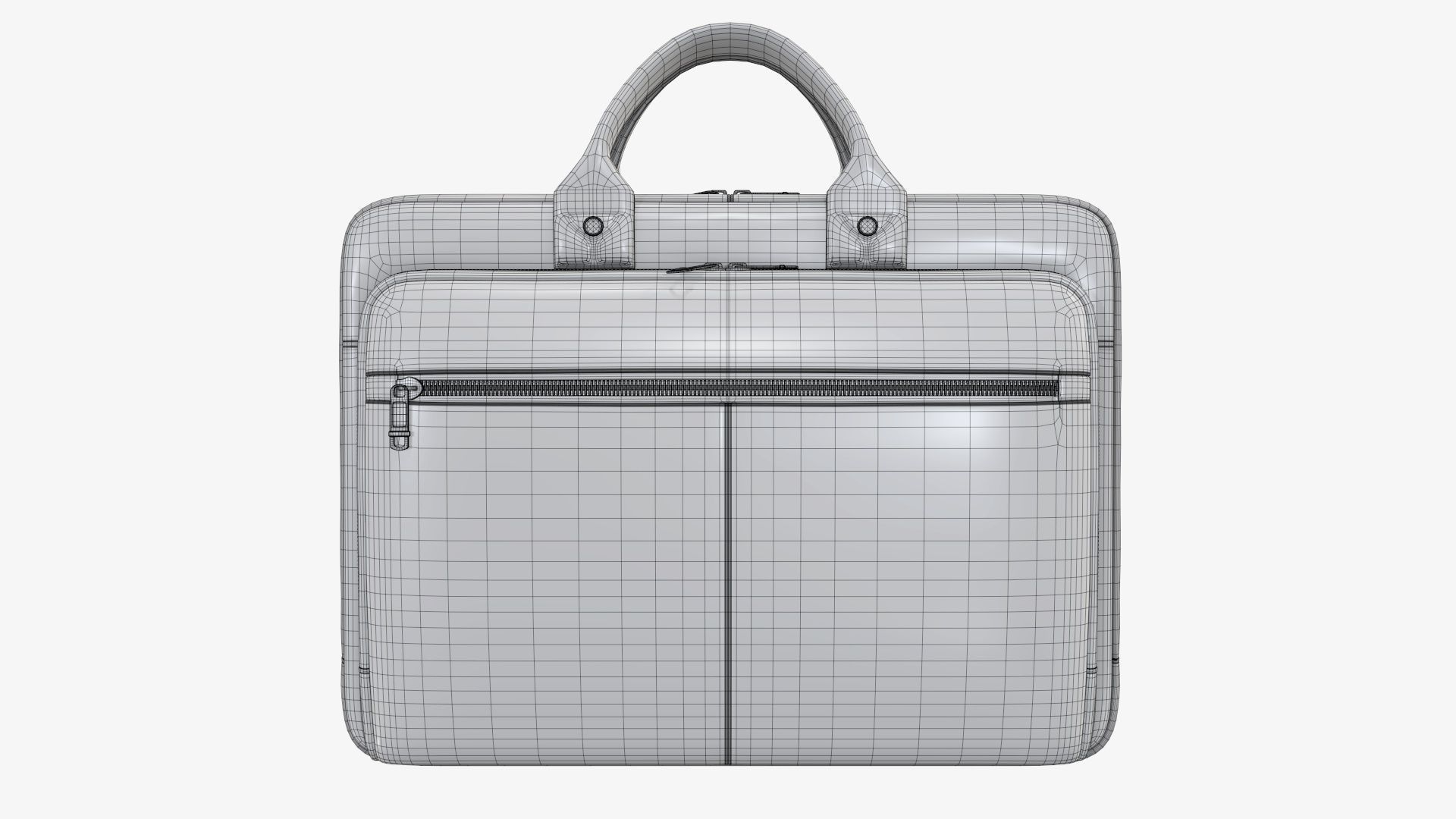 Leather laptop bag briefcase handbag 01 3D model_8