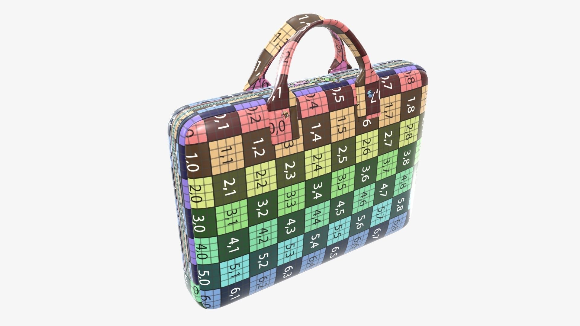 Leather laptop bag briefcase handbag 01 3D model_13