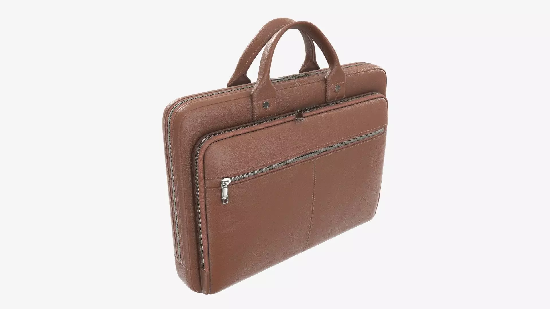 Leather laptop bag briefcase handbag 01 3D model_0