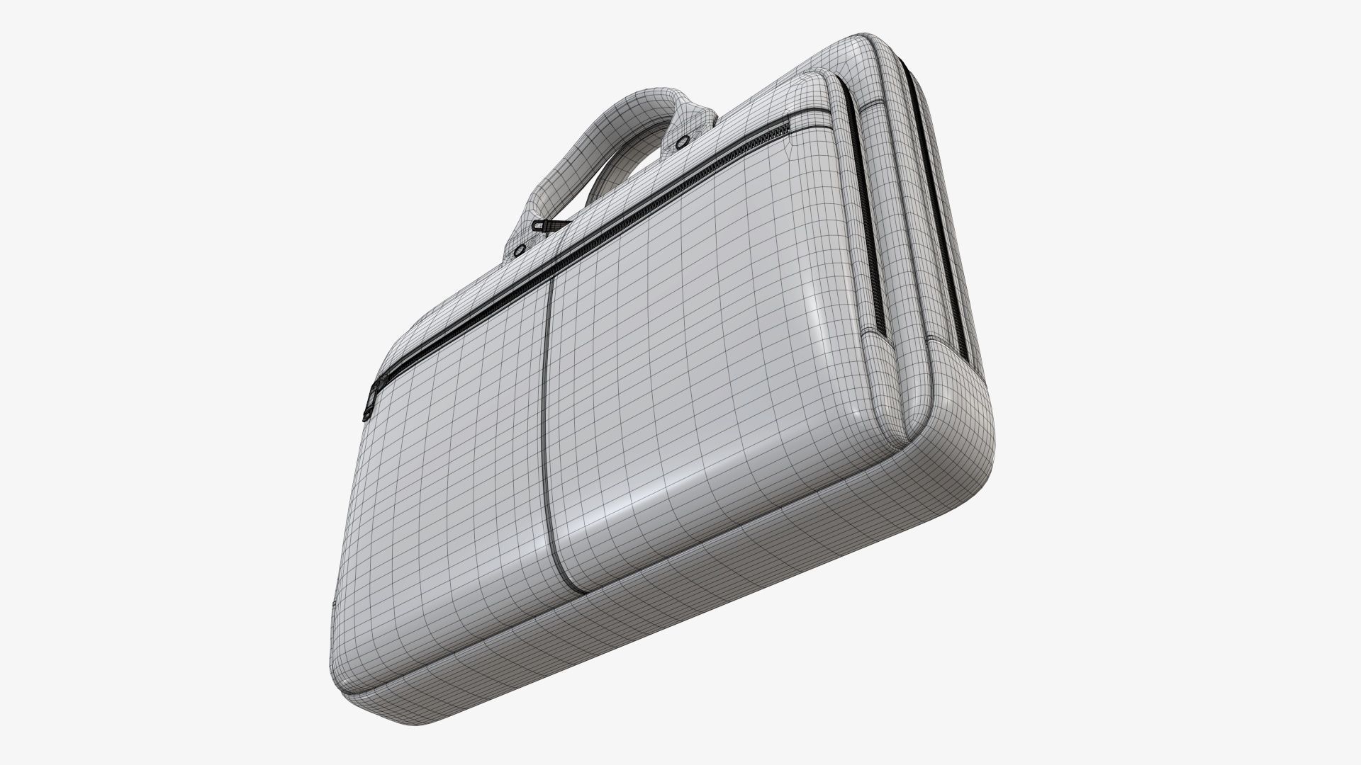 Leather laptop bag briefcase handbag 01 3D model_10
