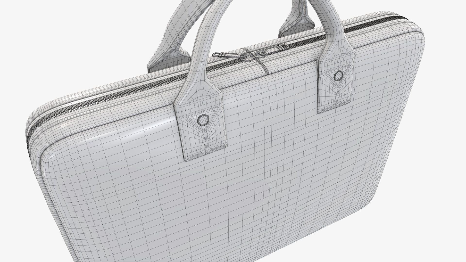 Leather laptop bag briefcase handbag 02 3D model_11