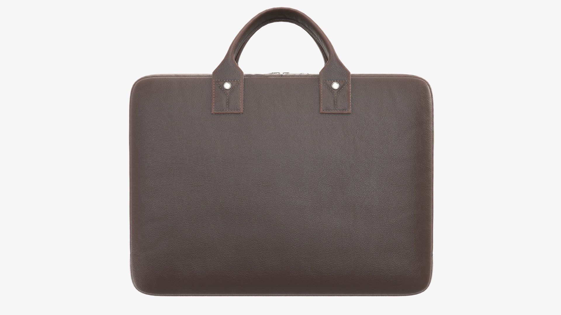 Leather laptop bag briefcase handbag 02 3D model_2