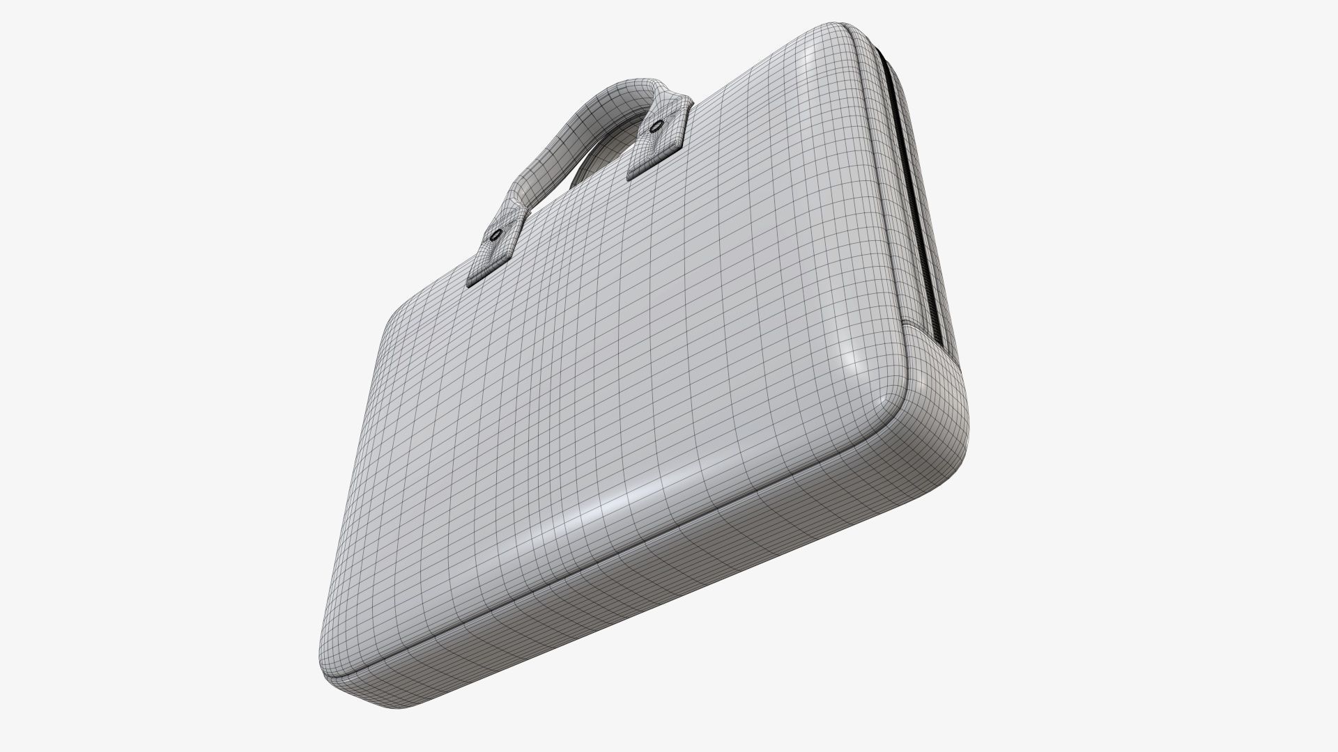 Leather laptop bag briefcase handbag 02 3D model_10