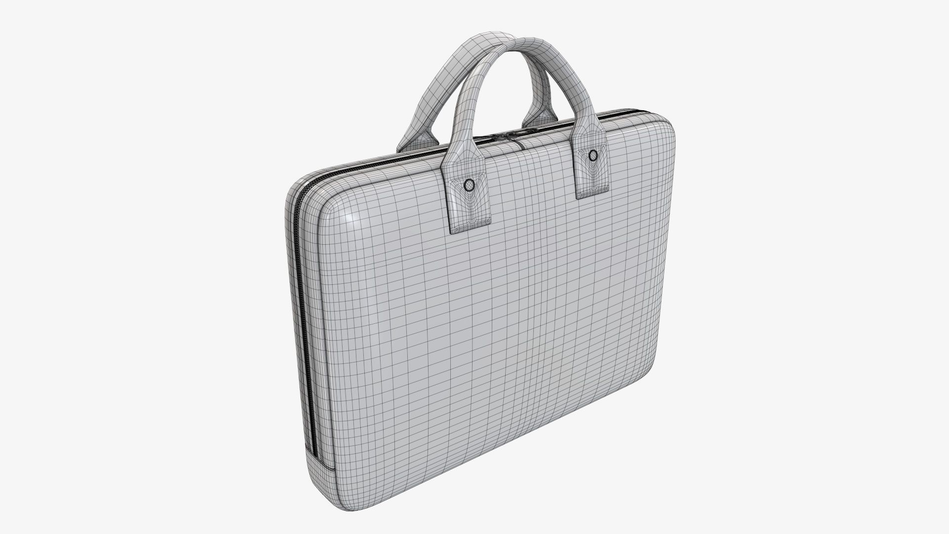 Leather laptop bag briefcase handbag 02 3D model_6