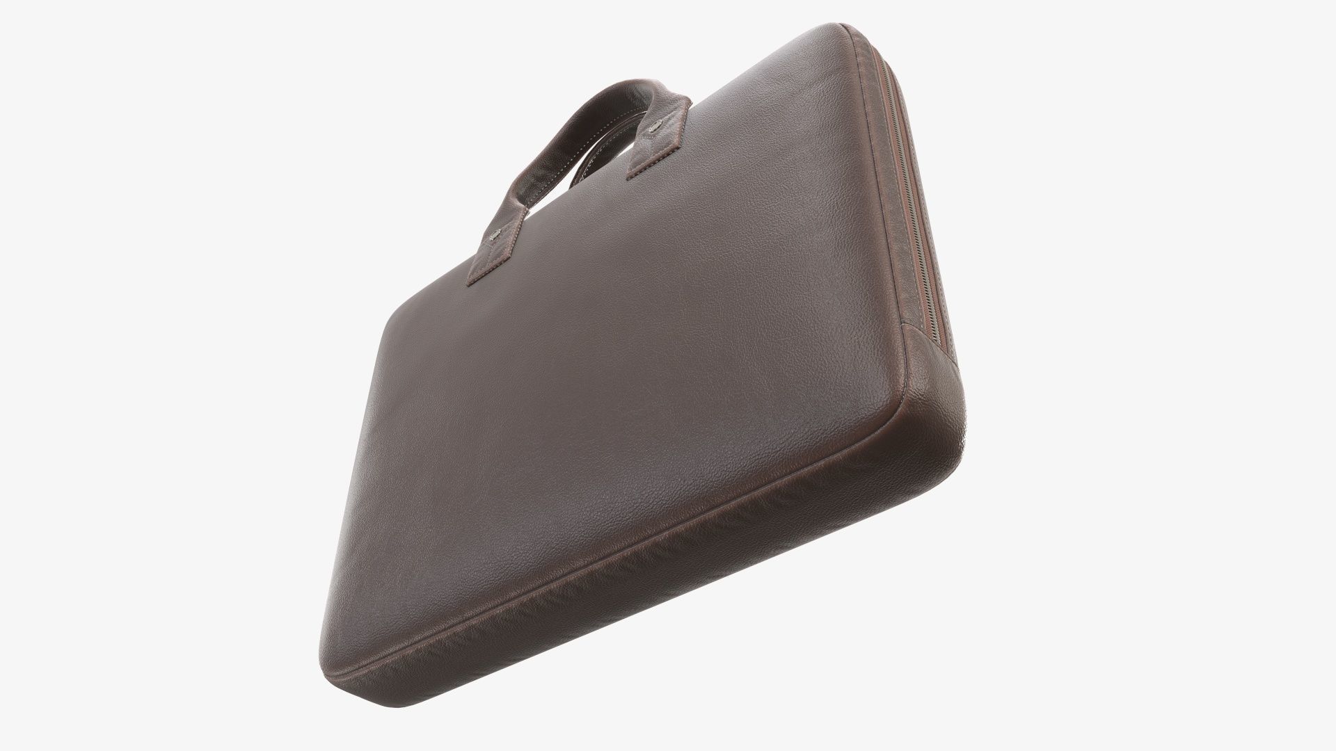 Leather laptop bag briefcase handbag 02 3D model_4
