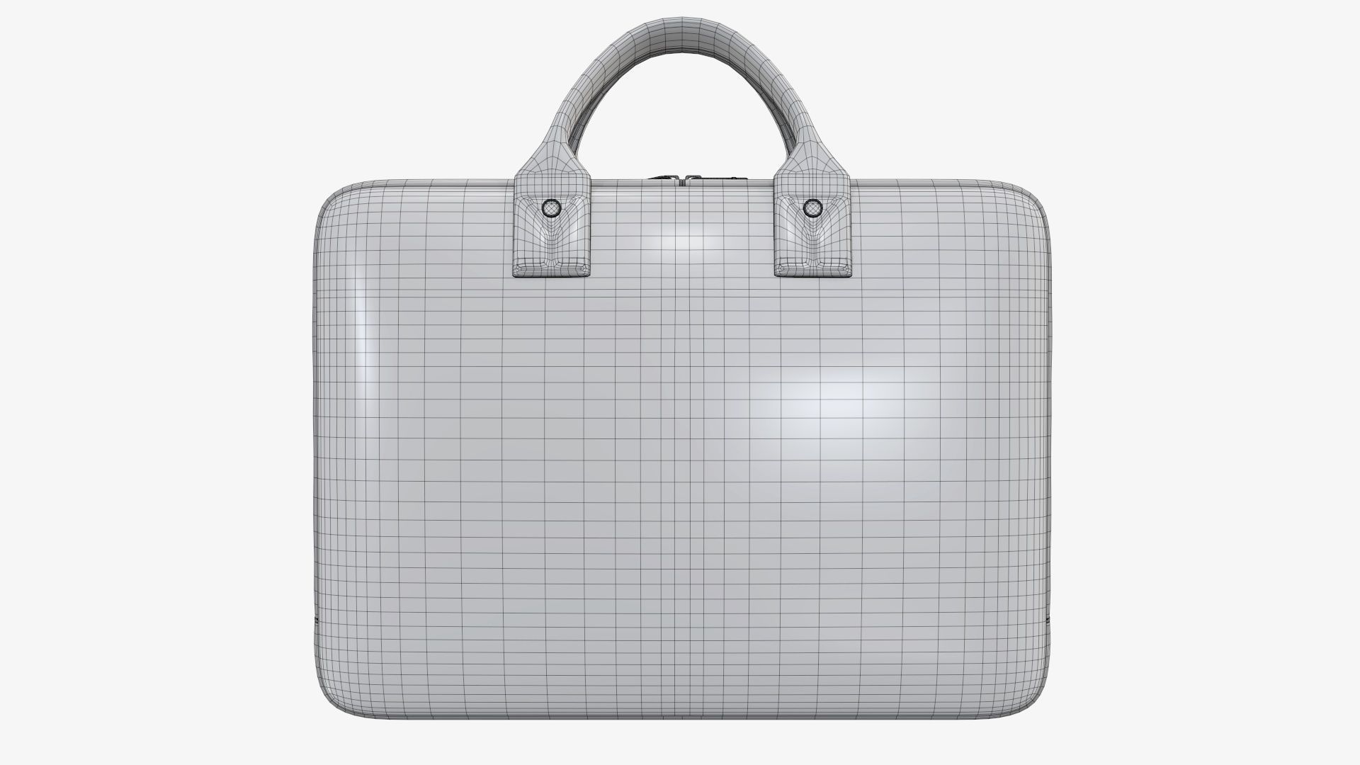 Leather laptop bag briefcase handbag 02 3D model_8
