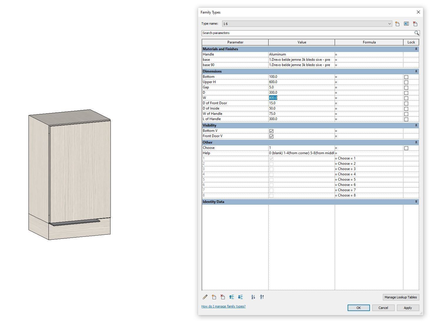 BEST PARAMETRIC WARDROBE model created in Revit Family 3D model_12