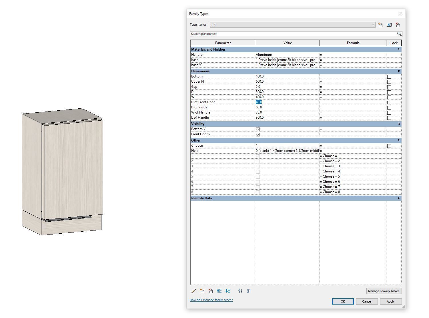 BEST PARAMETRIC WARDROBE model created in Revit Family 3D model_13