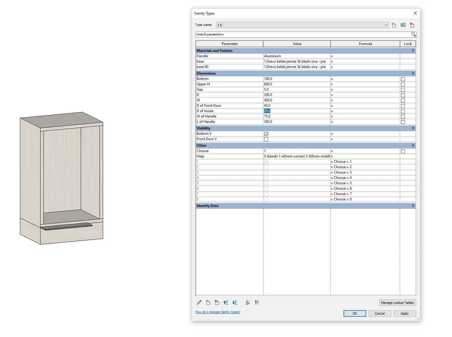 BEST PARAMETRIC WARDROBE model created in Revit Family 3D model_15