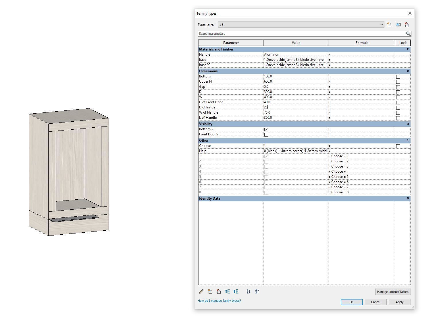 BEST PARAMETRIC WARDROBE model created in Revit Family 3D model_14
