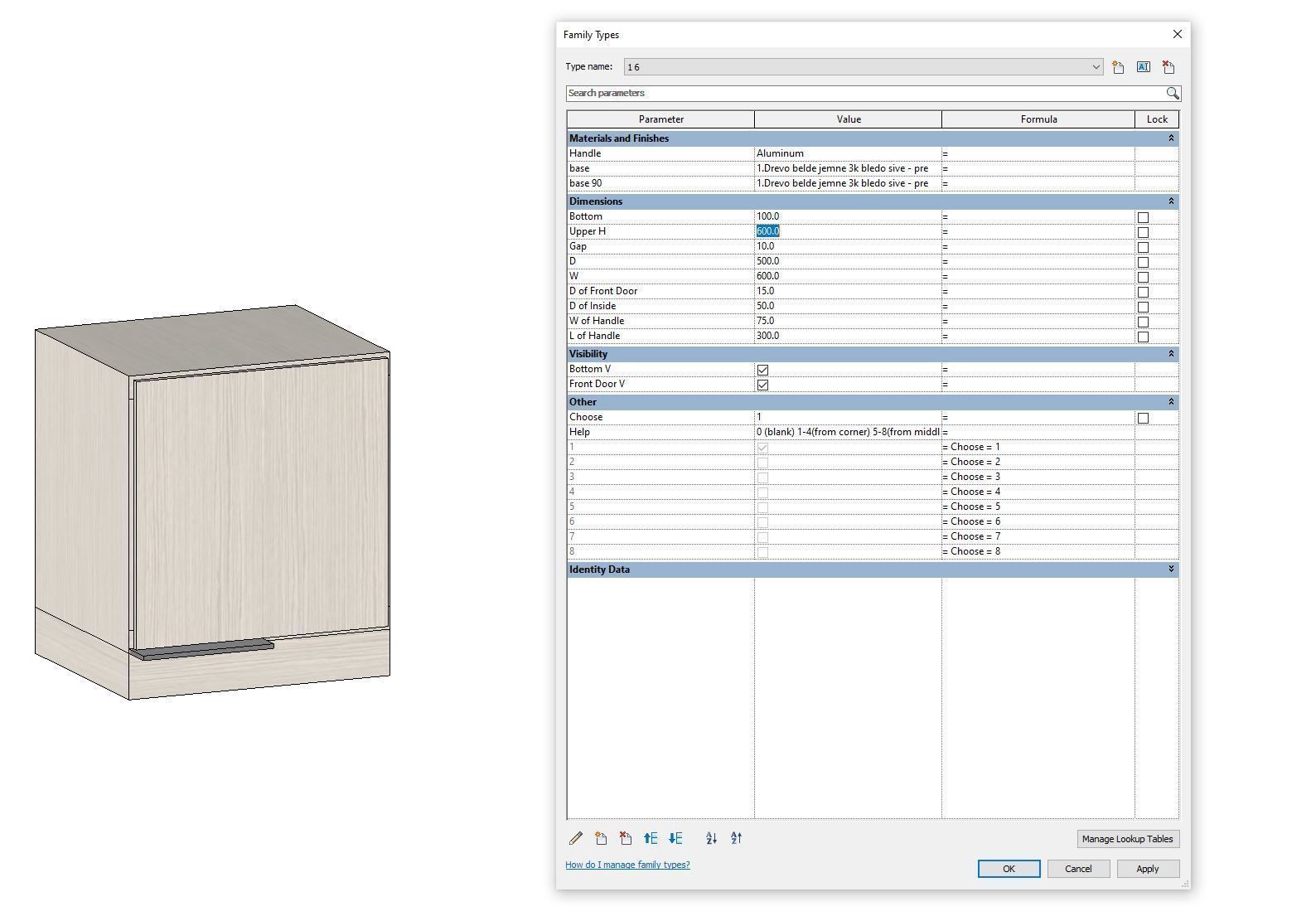 BEST PARAMETRIC WARDROBE model created in Revit Family 3D model_9