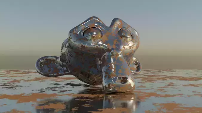 Procedural Rust Shader Blender