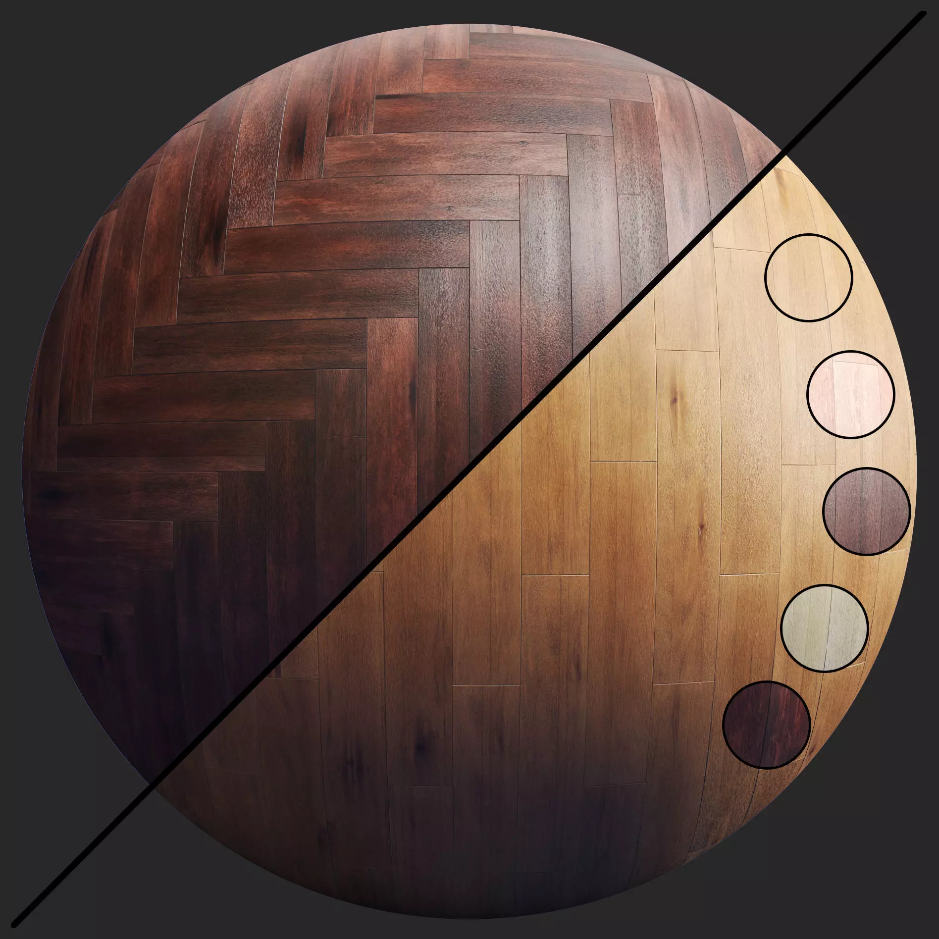 Parquet A - 2 Pattern - 5 Color - 8K - SBSAR Texture_0