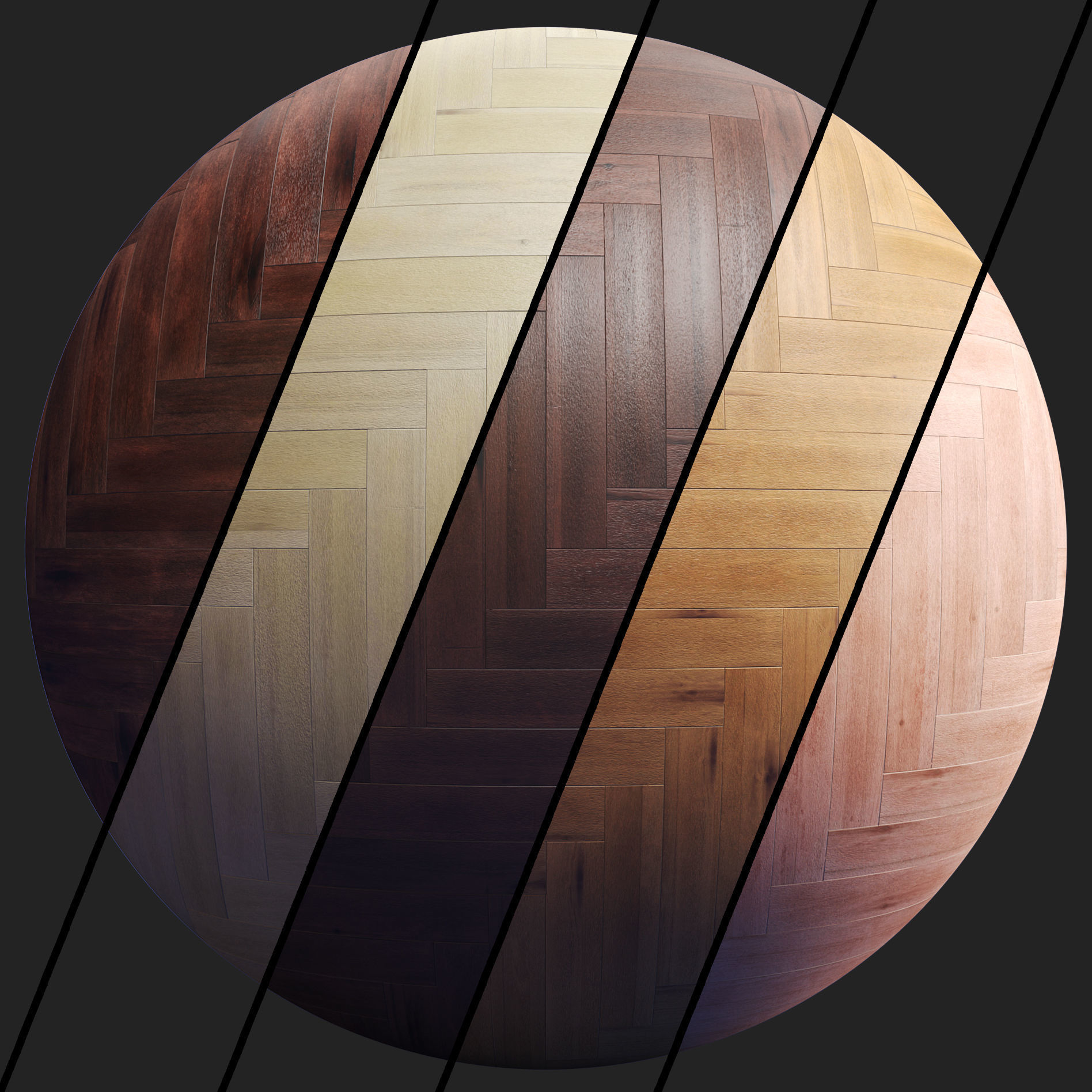Parquet A - 2 Pattern - 5 Color - 8K - SBSAR Texture_1